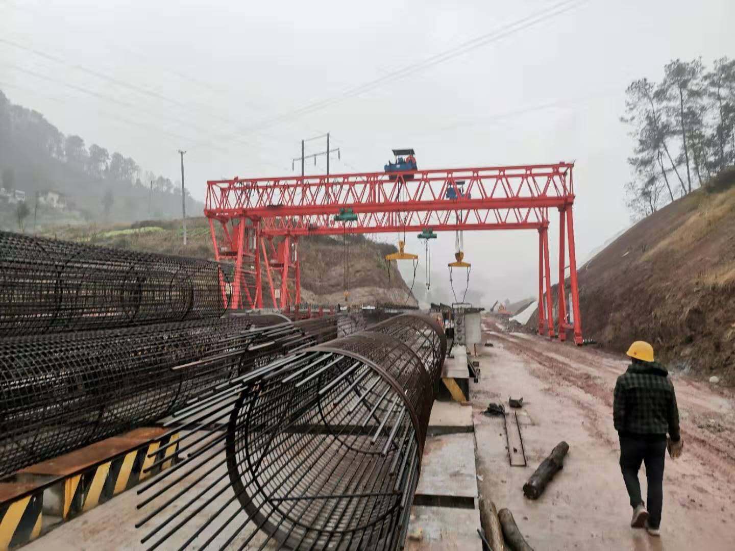 陕西省白水施工工地中铁十四局二标