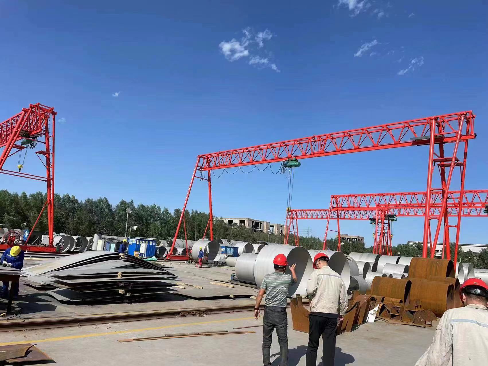 20吨龙门吊安装时,需要注意哪些尺寸?